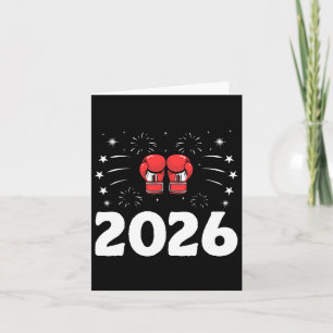 New Year 2026 Boxer Sports Strength Gym Athlete Bo Card
