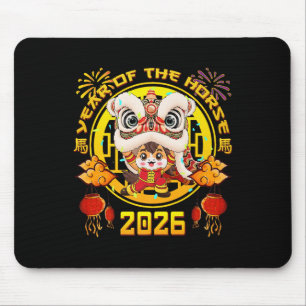 New Year 2026 Chinese Horse The Year Of The Horse Mouse Mat