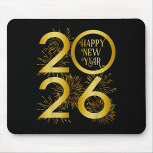 New Year 2026 Fireworks - Happy New Year 2026 Mouse Mat