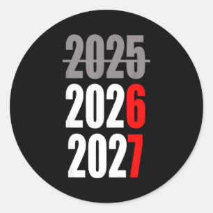 New Year 2026 Funny 67 New Year's Eve Party  Classic Round Sticker