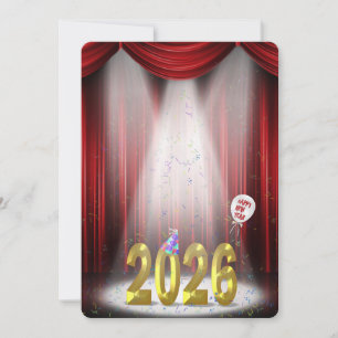 New Year 2026 Party In the Spotlight Invitation
