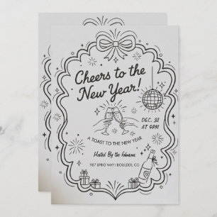New Year 2026 Party Invitation Printable