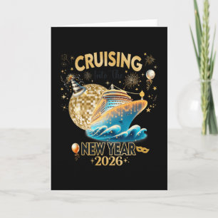 New Year 2026 Yacht Cruise Ship Nye Party Matching Card