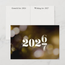 New Year 2027 activity (grateful & wishing) bokeh