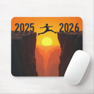 New Year 2027 Canyon Jump Mouse Mat