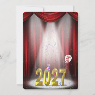 New Year 2027 Party In the Spotlight Invitation