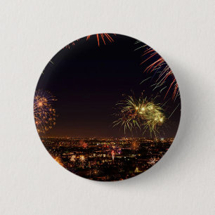 New Year 6 Cm Round Badge