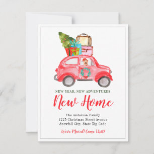 New Year Adventures Home Christmas Holiday Moving Announcement