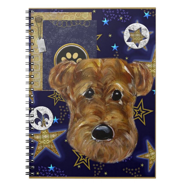 NEW YEAR AIREDALE NOTEBOOK (Front)