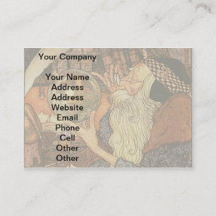 New Year Antique Father Time  Business Card
