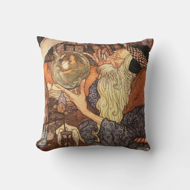 New Year Antique Father Time  Cushion (Front)