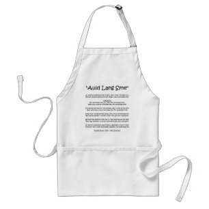 New Year "Auld Lang Syne" Apron