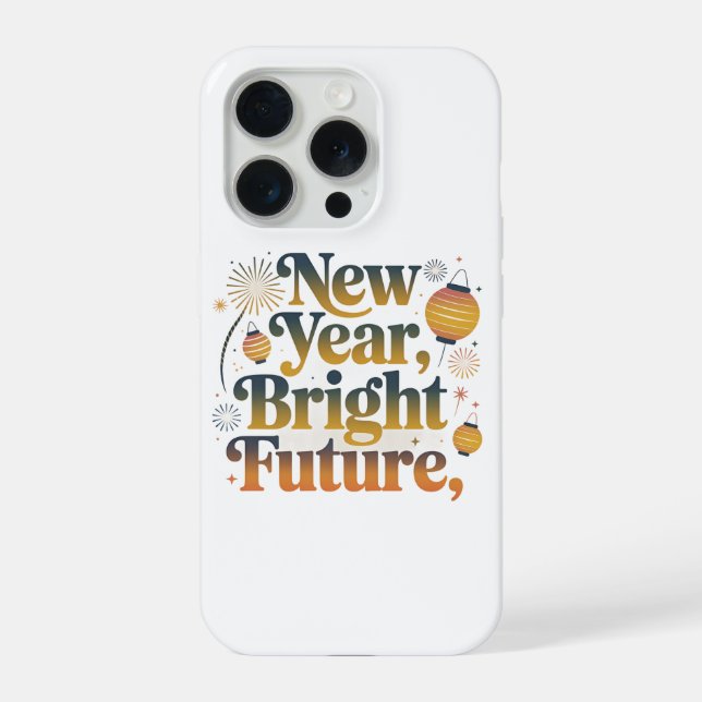 New Year Bright Future Aesthetic Phone Case (Back)