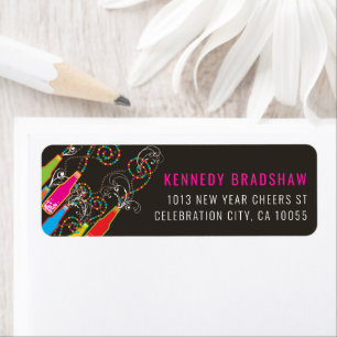 New Year Bubbly Celebration Holiday Address Labels