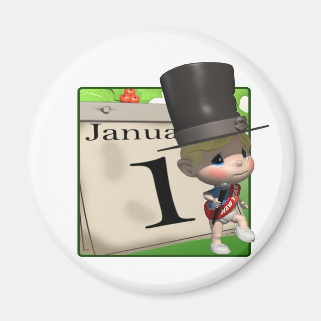 New Year Calendar Magnet (Front)