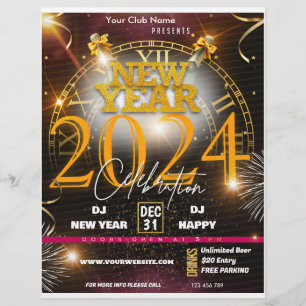 New Year Celebration Flyer- 2024 Christmas