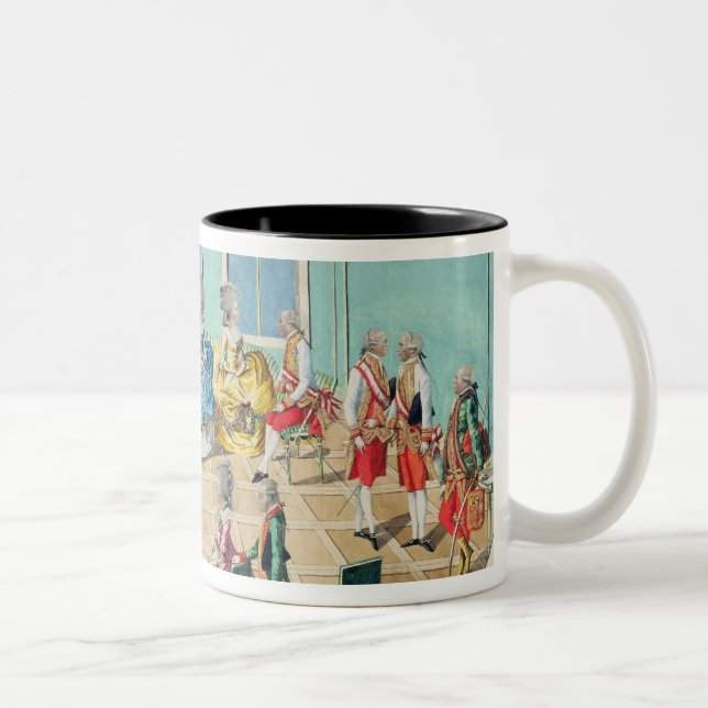 New Year celebration in Vienna in 1782, 1783 Two-Tone Coffee Mug (Right)