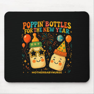 New Year Celebration Pn Bottles Mother Baby Nicu N Mouse Mat