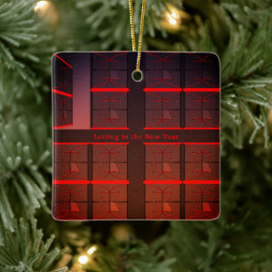 New Year Ceramic Ornament
