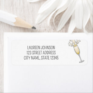 New Year Champagne Glass