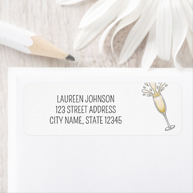 New Year Champagne Glass (Insitu)