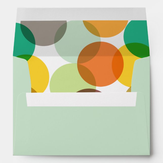 New Year Cheer Colourful Fun Confetti Dots Holiday Envelopes (Back (Bottom))