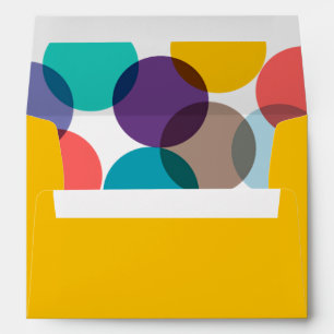 New Year Cheer Colourful Fun Confetti Dots Holiday Envelopes