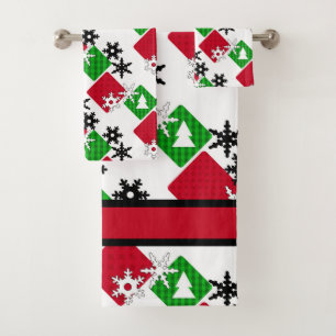New year , Christmas Bath Towel Set