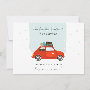 New Year Christmas Holiday Moving Announcement