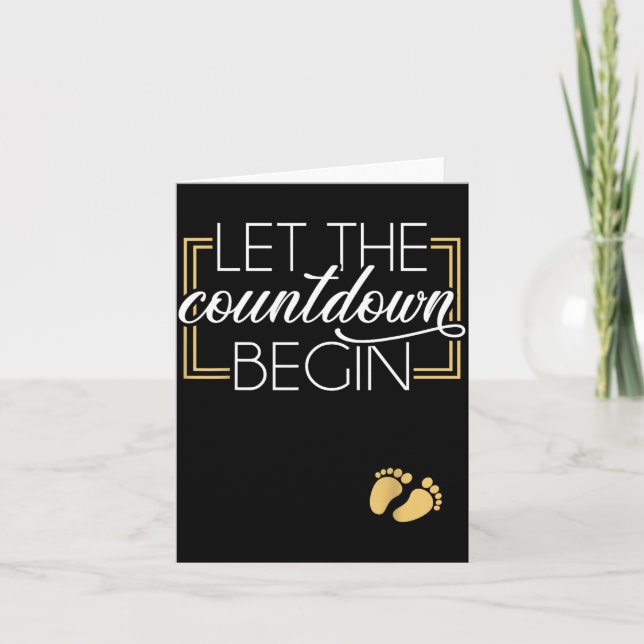 New Year Christmas Pregnancy Announcement Countdow (Front)