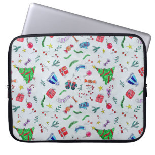 New year christmas winter laptop sleeve