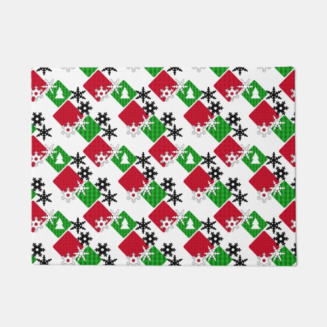 New year , Christmas, Xmas decor Doormat (Front)