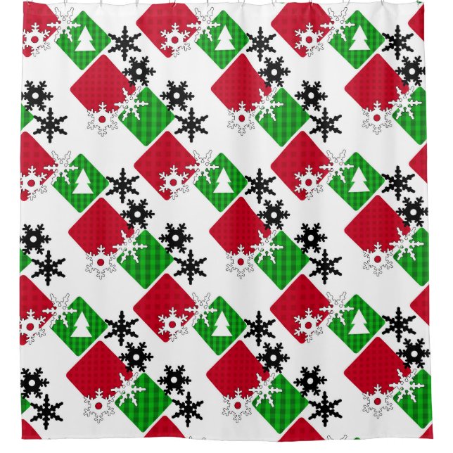 New year , Christmas, Xmas decor Shower Curtain (Front)