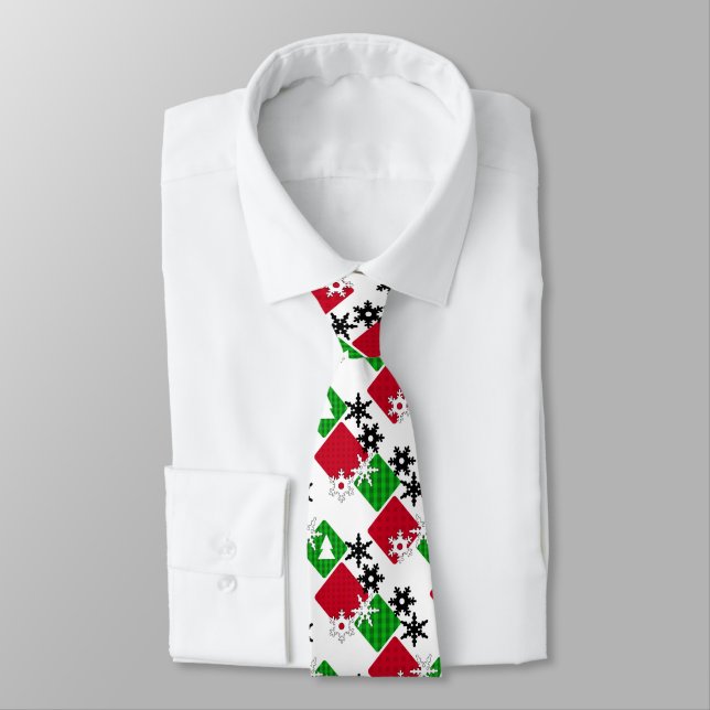 New year , Christmas, Xmas decor Tie (Tied)