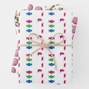 New Year Cocktail Candy Drinks Dinner Party/Crafts Wrapping Paper Sheet