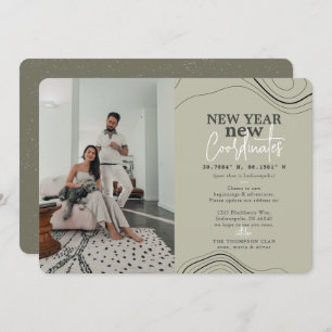 New Year Coordinates Pic Green Moving Announcement
