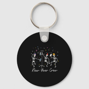 New Year Crew Skeleton Nurse Crew Er Icu New Year Key Ring
