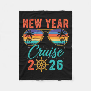 New Year Cruise 2026 Fleece Blanket