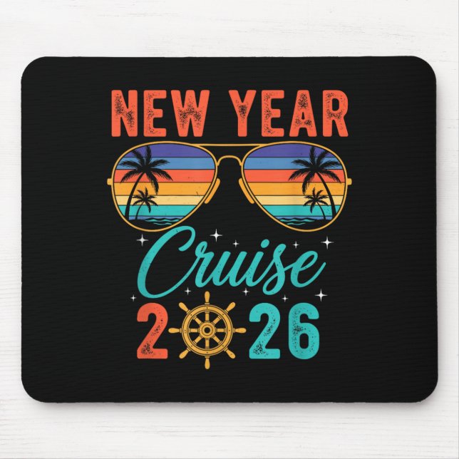 New Year Cruise 2026 Mouse Mat (Front)