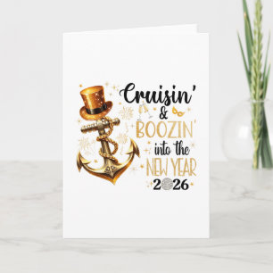 New Year Cruise 2026 Nye Boozing Cruisin' Group Ou Card
