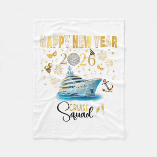 New Year Cruise 2026 Nye Celebration 3 Fleece Blanket