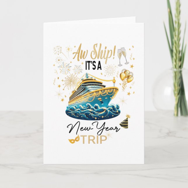 New Year Cruise 2026 Nye Celebration  Card (Front)