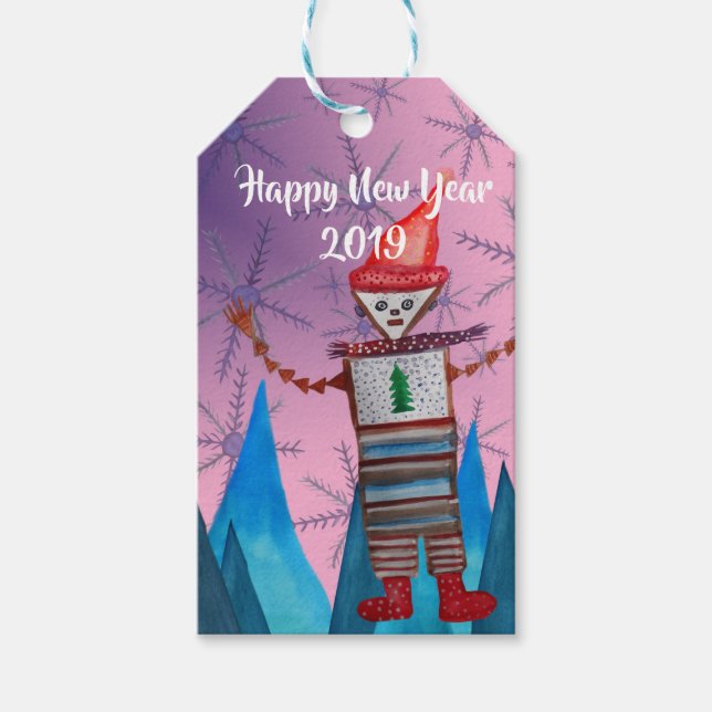 New Year Custom Gift Tag (Front)