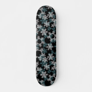 New year decor, christmas, new year, snow, snowfla skateboard