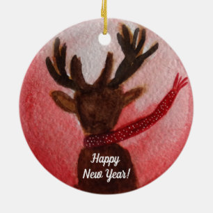 New Year Deer  Ornament