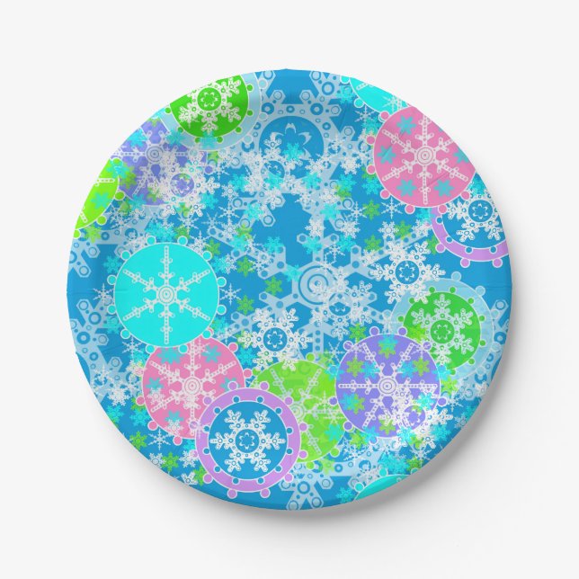 New year design guest book paper plate (Front)