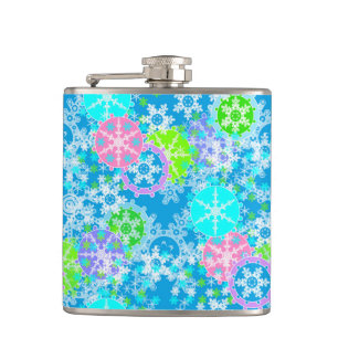 New year design hip flask