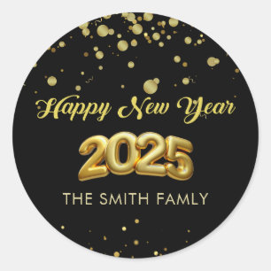 New Year Eve 2025 Thank You Sticker