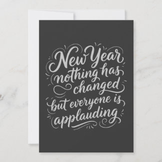 New Year Eve funny quote Holiday Card