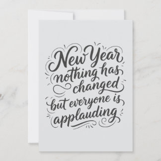 New Year Eve funny quote Holiday Card